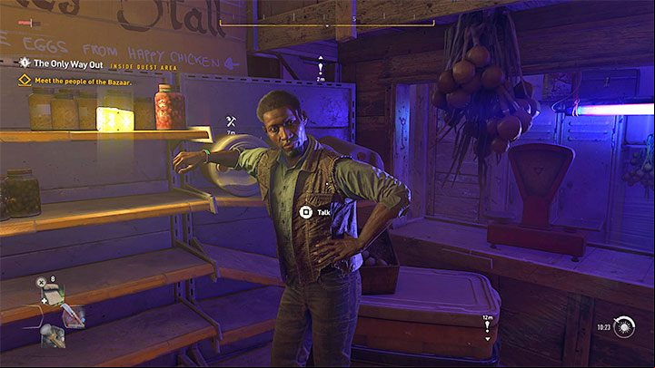 You don't have to talk to every person in the Bazaar - Dying Light 2: The Only Way Out - when will Hakon call? - World and game information - Dying Light 2 Guide
