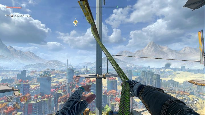 Use the grappling hook to jump to the platform on the opposite side - Dying Light 2: Empire - walkthrough - Story quest - Dying Light 2 Guide