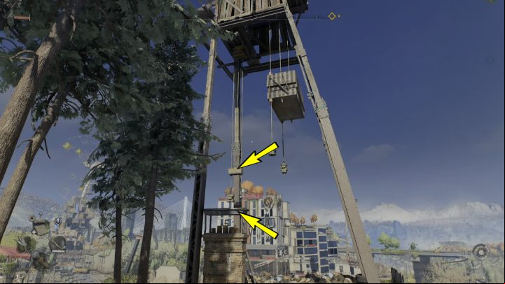Climb the chimney, then jump to the fast-moving metal fragment of the windmill - Dying Light 2: Windmills (Horseshoe) - list - Windmills - Dying Light 2 Guide