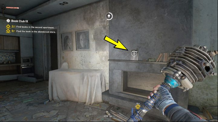 You will find the sixth book above the fireplace - Dying Light 2: Book Club 9 - walkthrough - Book Club tasks - Dying Light 2 Guide