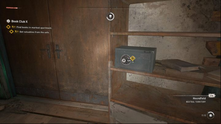 Go to the safe, use the code 21-12-55 and take the contents - Dying Light 2: Book Club 10 - walkthrough - Book Club tasks - Dying Light 2 Guide