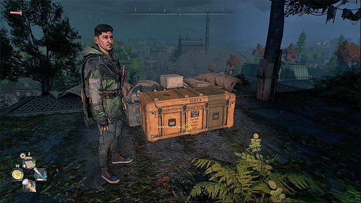 There is a supply drop crate on the roof and the hero will use the GRE access key to open it and find the motherboard - Dying Light 2: Getting Stronger - walkthrough - Story quest - Dying Light 2 Guide