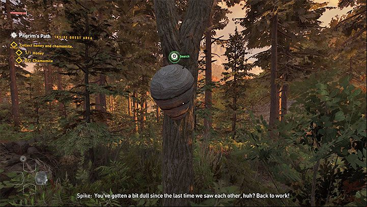 You should start using your survivor sense to "scan" the area and highlight interactive items and loot - Dying Light 2: Pilgrims Path - walkthrough - Story quest - Dying Light 2 Guide