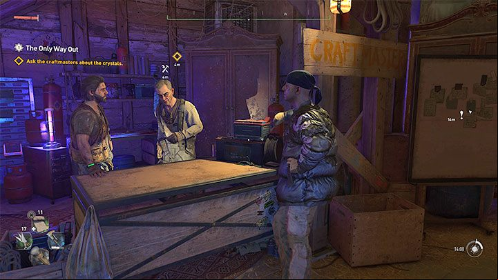 Enter the church and go to the place where Alberto and Vincenzo (the craftmasters) are - Dying Light 2: The Only Way Out - walkthrough - Story quest - Dying Light 2 Guide