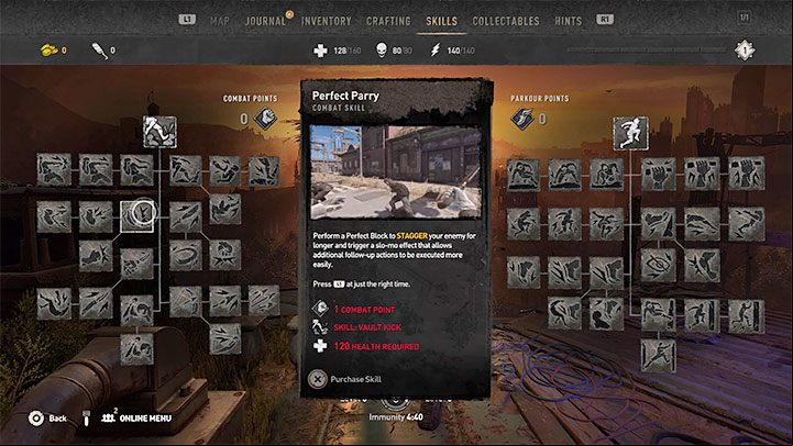 The assumption of this achievement is to use Perfect Parry 10 times in a row - Dying Light 2: Lightning Reflexes trophy - how to unlock? - Trophy Guide - Dying Light 2 Guide