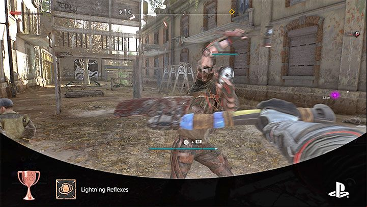 Repeat this until 10 melee attacks have been parried in a row - Dying Light 2: Lightning Reflexes trophy - how to unlock? - Trophy Guide - Dying Light 2 Guide