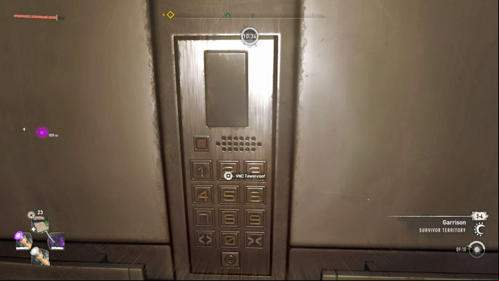After entering the elevator, you can press the button to travel to the roof - Dying Light 2: VNC Tower - The tallest building in the game - Basics - Dying Light 2 Guide