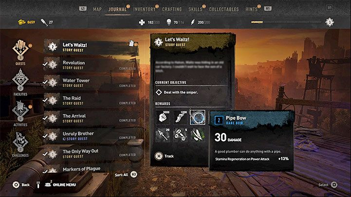 Unfortunately, the ability to obtain a bow appears further along the main story - Dying Light 2: First Bow - how to get? - Combat - Dying Light 2 Guide