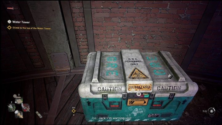 During Water Tower quest, you'll reach a building where you need to get rid of explosives - Dying Light 2: Easy inhibitors - where to find? - Exploration - Dying Light 2 Guide