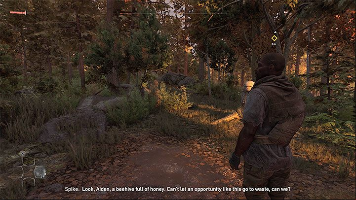 During the first main quest called Pilgrim's Path, Spike will ask you to find ingredients to create a medicine - you need honey and chamomile - Dying Light 2: Chamomile - where to find in the prologue? - Exploration - Dying Light 2 Guide