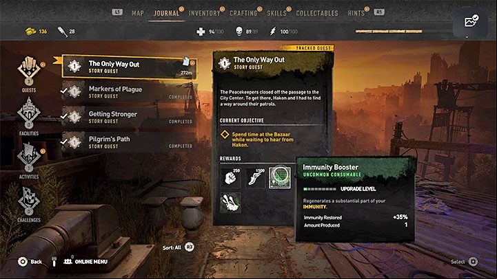 The game also allows you to restore immunity through consumables - Dying Light 2: Immunity - how does it work? - Character and statistics - Dying Light 2 Guide