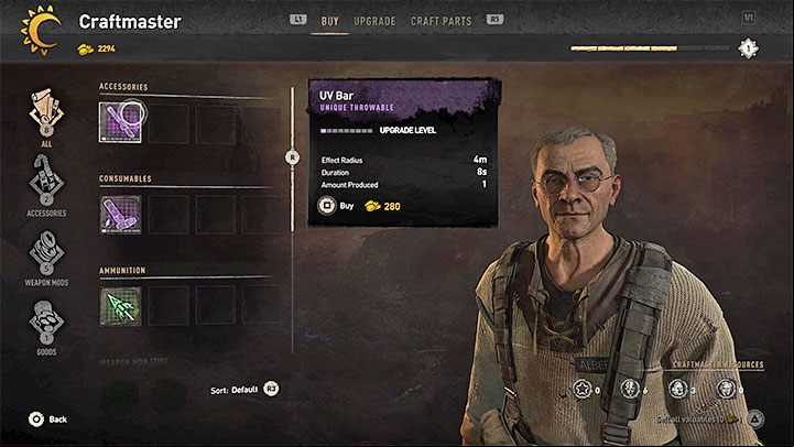 The UV bars are also called flares - Dying Light 2: Immunity - how does it work? - Character and statistics - Dying Light 2 Guide