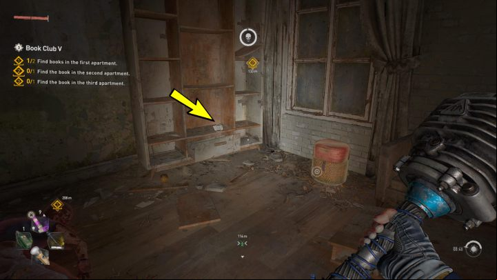 The second book is on an empty shelf next to the window - Dying Light 2: Book Club 5 - walkthrough - Book Club tasks - Dying Light 2 Guide