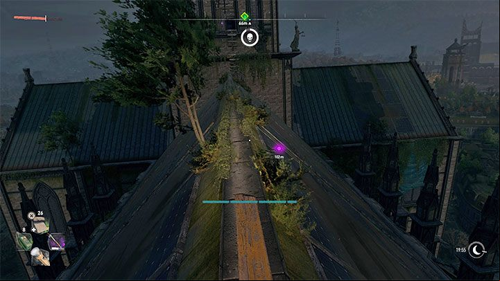 After reaching the next part of the roof, carefully move along the narrow central part - Dying Light 2: Cathedral - walkthrough - Story quest - Dying Light 2 Guide
