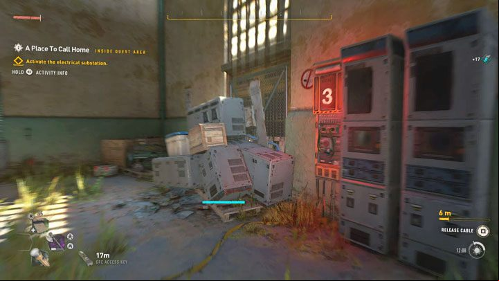 While carrying the cable, you have to return to the elevator shaft - Dying Light 2: A Place to Call Home - walkthrough - Story quest - Dying Light 2 Guide
