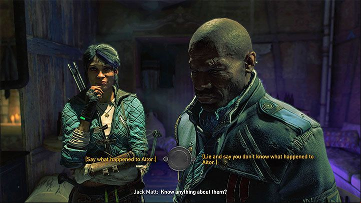 The first few choices in the conversation with Jack Matt don' - Dying Light 2: A Place to Call Home - walkthrough - Story quest - Dying Light 2 Guide