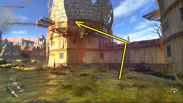 You will receive an injection that will temporarily immunize Aiden against yellow chemicals, meaning with them will not lead to a decrease in the character's immunity - Dying Light 2: Veronika - walkthrough - Story quest - Dying Light 2 Guide