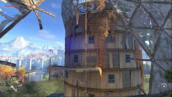 Continue the climbing, starting on swinging from the rope, but you don't have the time limit anymore - Dying Light 2: Veronika - walkthrough - Story quest - Dying Light 2 Guide