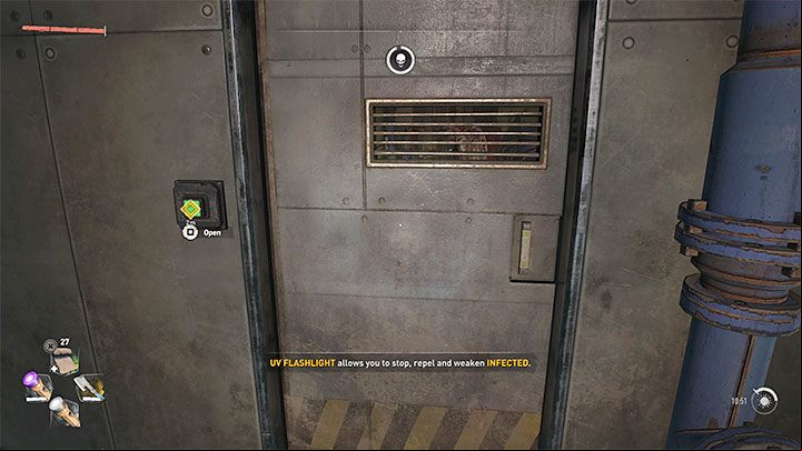 Go down the stairs and after reaching the door through which you will see a group of zombies, listen to the conversation with Veronika - Dying Light 2: Veronika - walkthrough - Story quest - Dying Light 2 Guide