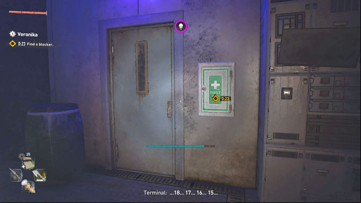 Press the button to unlock the age to the next room - Dying Light 2: Veronika - walkthrough - Story quest - Dying Light 2 Guide