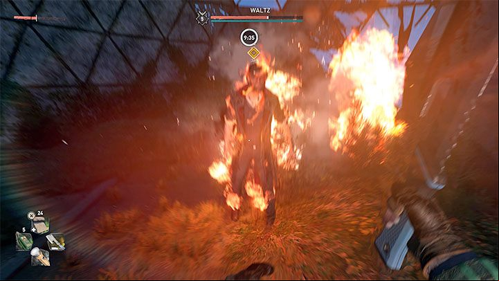 You can additionally weaken Waltz using, for example, Molotov cocktails or weapons that impose negative statuses on enemies (burning, toxic, etc - Dying Light 2: Veronika - walkthrough - Story quest - Dying Light 2 Guide