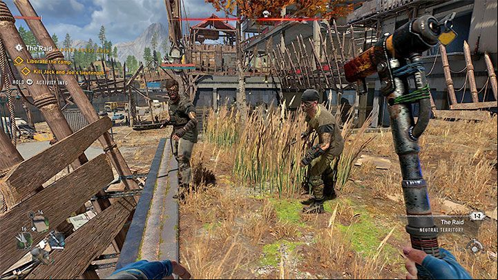 If you lead to a direct fight, you don't have to worry about failing the mission - you will be able to go through the camp - Dying Light 2: The Raid - walkthrough - Story quest - Dying Light 2 Guide