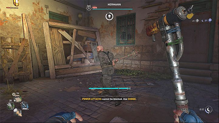 After the fight, be sure to heal yourself and select a good weapon from the inventory - Dying Light 2: The Raid - walkthrough - Story quest - Dying Light 2 Guide
