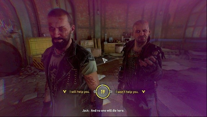 If you decide to negotiate, you'll find out that Jack and Joe want to escape the city and take refuge in the nearest settlement - Dying Light 2: Water Tower - walkthrough - Story quest - Dying Light 2 Guide