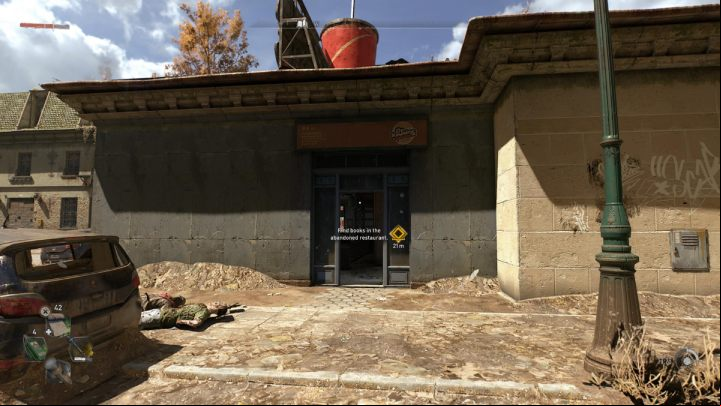 Go to an abandoned restaurant in Houndfield - Dying Light 2: Book Club 7 - walkthrough - Book Club tasks - Dying Light 2 Guide