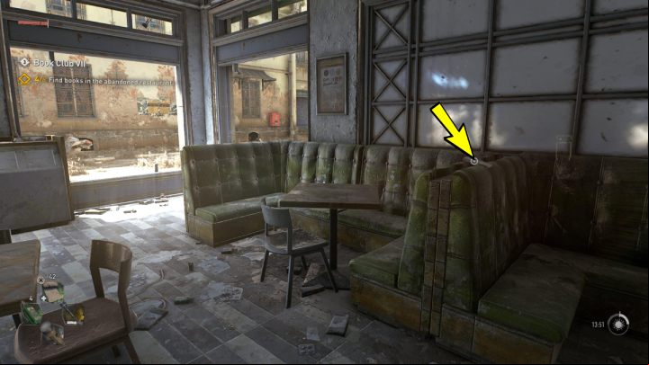 The fifth book can be found on the green couch - Dying Light 2: Book Club 7 - walkthrough - Book Club tasks - Dying Light 2 Guide
