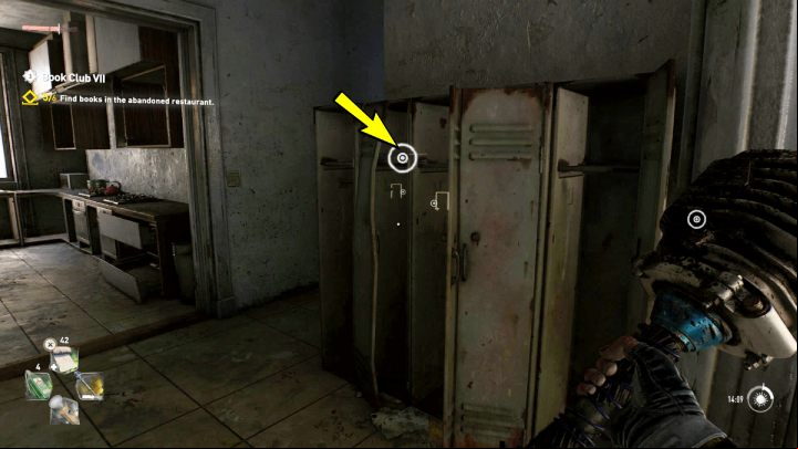The sixth book is inside a metal closet - Dying Light 2: Book Club 7 - walkthrough - Book Club tasks - Dying Light 2 Guide