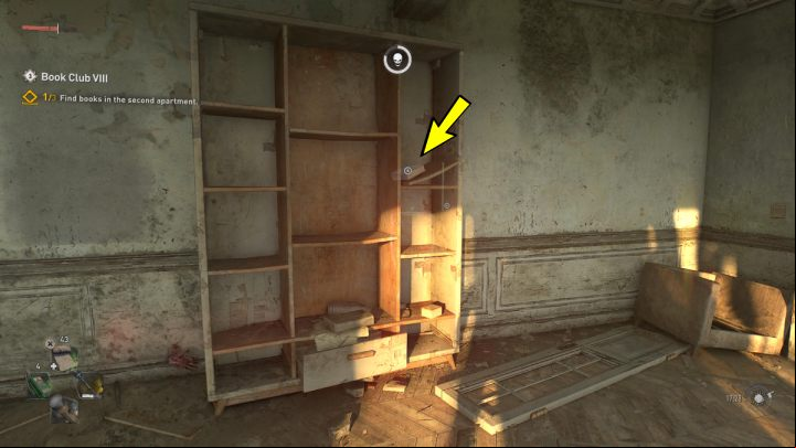 The sixth book is in a closet - Dying Light 2: Book Club 8 - walkthrough - Book Club tasks - Dying Light 2 Guide