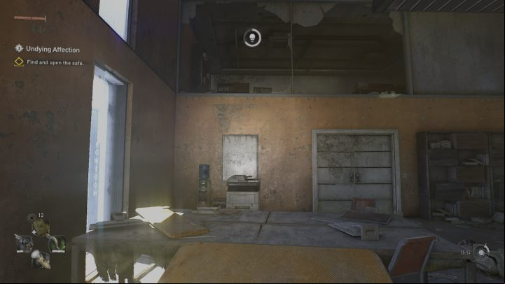 Get rid of all infected, climb onto one of the desks and jump to the room on the upper floor - Dying Light 2: Undying Affection - walkthrough - Side quests - Dying Light 2 Guide