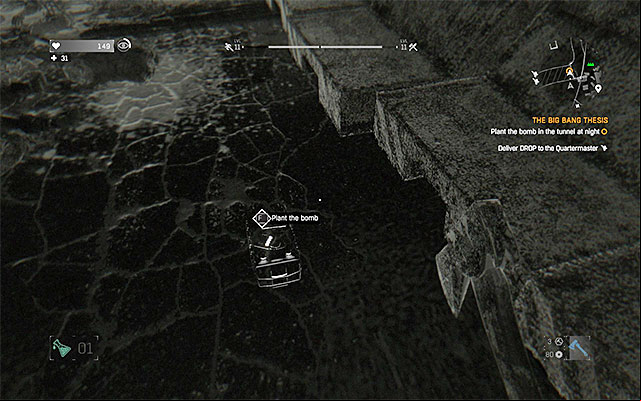 The place where you should plant the bomb. - 22: The Big Bang Thesis | Side quests - The Slums - Side quests - The Slums - Dying Light Game Guide