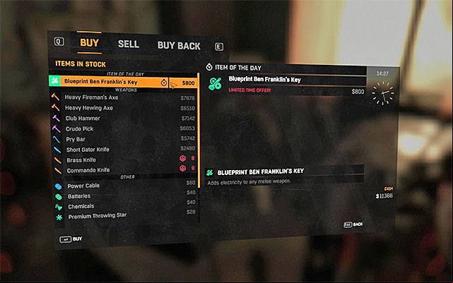 Weapons marked with orange color are very valuable. - Melee weapons | Combat - Combat - Dying Light Game Guide