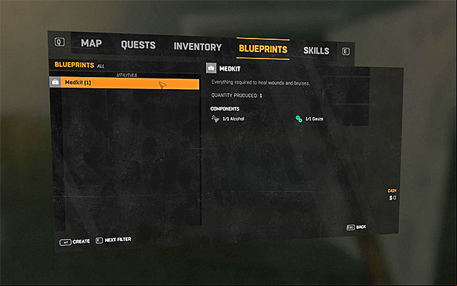 Talk to Mark and you will unlock the first Blueprint - Medkit - 1: Awakening | Main quests - The Slums - Main quests - The Slums - Dying Light Game Guide
