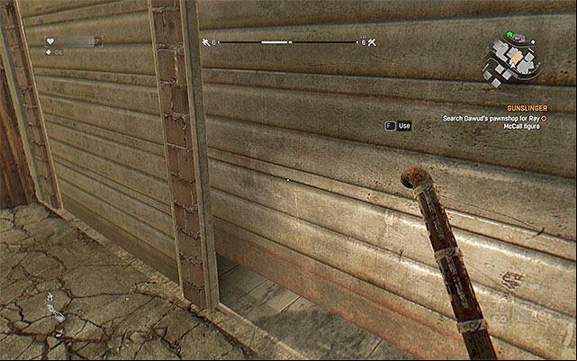 Open the gate only after eliminating the zombies. - 3: Gunslinger | Side quests - The Slums - Side quests - The Slums - Dying Light Game Guide