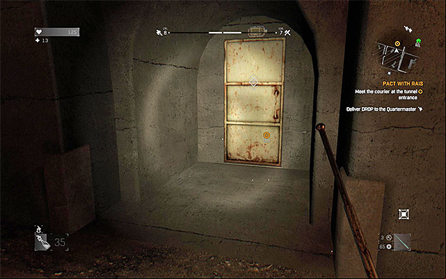 Locate the side age in the tunnel. - 4: Pact with Rais | Main quests - The Slums - Main quests - The Slums - Dying Light Game Guide