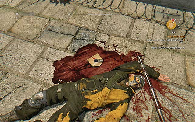 After turning the body of one of the dead soldiers, you will find a letter. - 4: Pact with Rais | Main quests - The Slums - Main quests - The Slums - Dying Light Game Guide