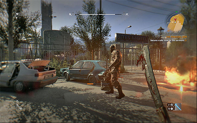 Kill all the zombie around the motel and close the only entrance to this location. - 6: Prodigal Son | Side quests - The Slums - Side quests - The Slums - Dying Light Game Guide