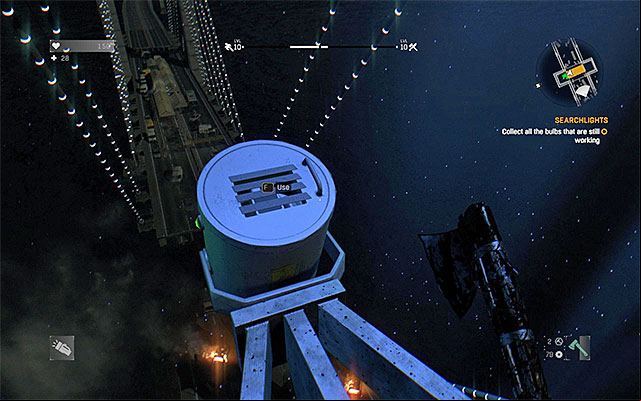 Remove the light bulbs. - 10: Searchlights | Side quests - The Slums - Side quests - The Slums - Dying Light Game Guide