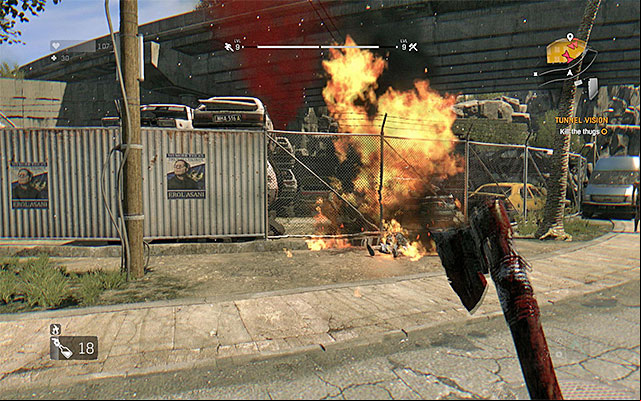 Kill all the bandits on the junkyard. - 12: Tunnel Vision | Side quests - The Slums - Side quests - The Slums - Dying Light Game Guide