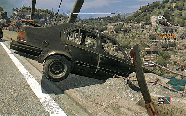 Now head to the broken bridge located in the eastern part of the city - 18: A Survivors Guide to Zombieland | Side quests - The Slums - Side quests - The Slums - Dying Light Game Guide