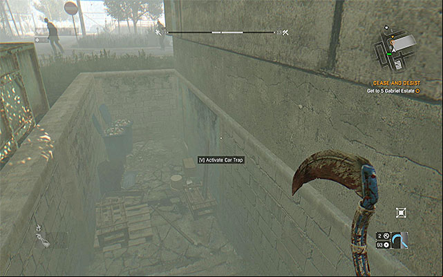 The entrance to the basement. - 32: Cease and Desist | Side quests - The Slums - Side quests - The Slums - Dying Light Game Guide