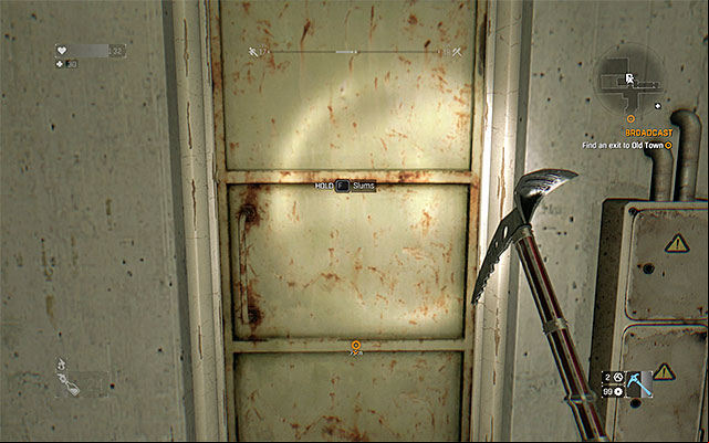 An alternative age to the Slum is in the location with the antenna. - 15: Extraction | Main quests - Old Town #2 - Main quests - Old Town #2 - Dying Light Game Guide