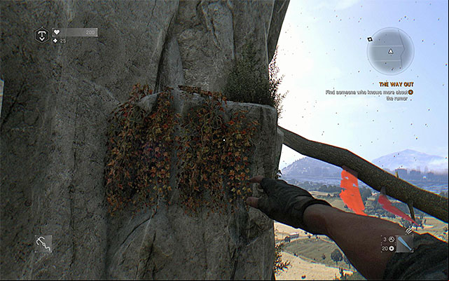 Turn towards the new ledge while holding to the edge - The Way Out | Main story - Main story - Dying Light: The Following Game Guide