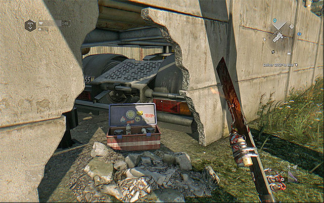 Despair Paint Job - You can find this paint job in the Southern part of the map, by the huge warehouse that belongs to a delivery company - Paint Jobs and Accessories | Secrets - Secrets and Achievements - Dying Light: The Following Game Guide