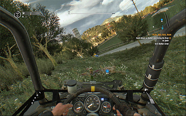 Run over a Bolter and take his liver - Run, Bolter, Run | Side quests - Jasirs Farm - Jasirs Farm | Side Quests - Dying Light: The Following Game Guide