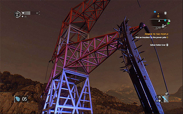 The tower that you need to climb onto - Power to the People | Side quests - The Gas Station - The Gas Station | Side Quests - Dying Light: The Following Game Guide