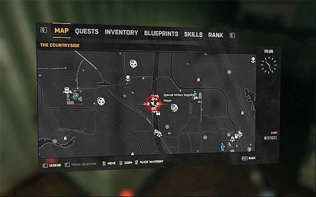 The Blueprint is located inside a trailer standing on the highway, in the northern part of the map - How to Get The Best Parts? | The Buggy - The Buggy - Dying Light: The Following Game Guide